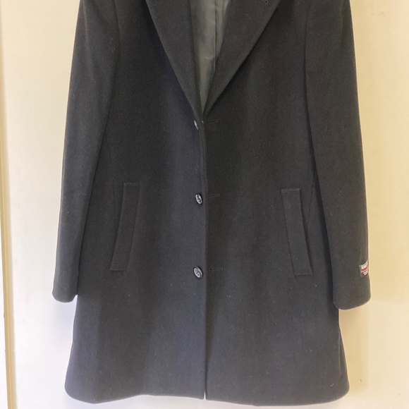 Men’s Wool Cashmere Blend Overcoat Black, Fully Lined 42 Reg - Picture 7 of 15